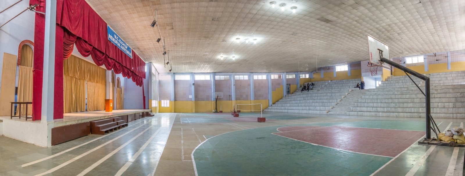 Indoor court and auditorium