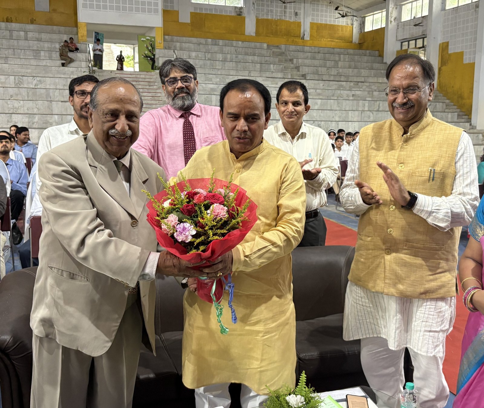 Guests welcomed at school